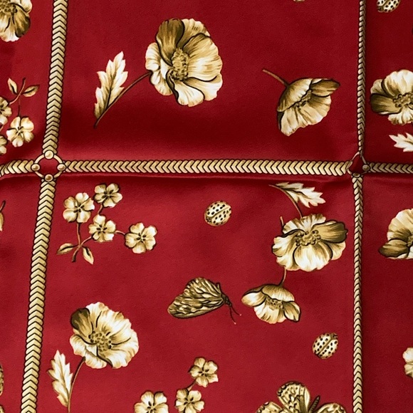 Vintage Butterfly Floral 80’s Scarf / Shawl Art of the Scarf by Tie Rack Italy - Picture 7 of 11